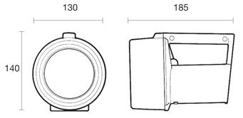 Wolf Wolflite H-251MK2 Handlamp - Product Dimensions